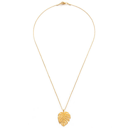 Monstera necklace