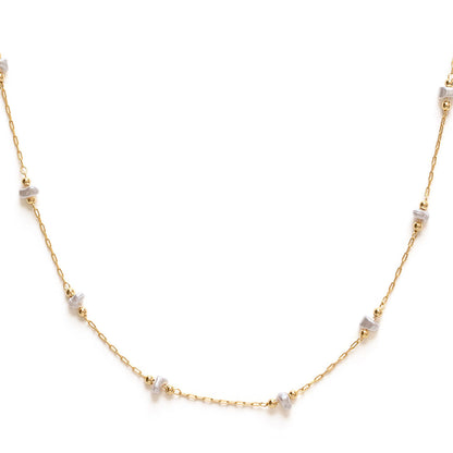 Pearl Station Chain Necklace