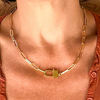 Paperclip Chunky Chain Necklace