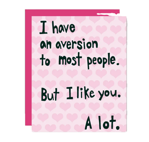 Aversion Greeting Card