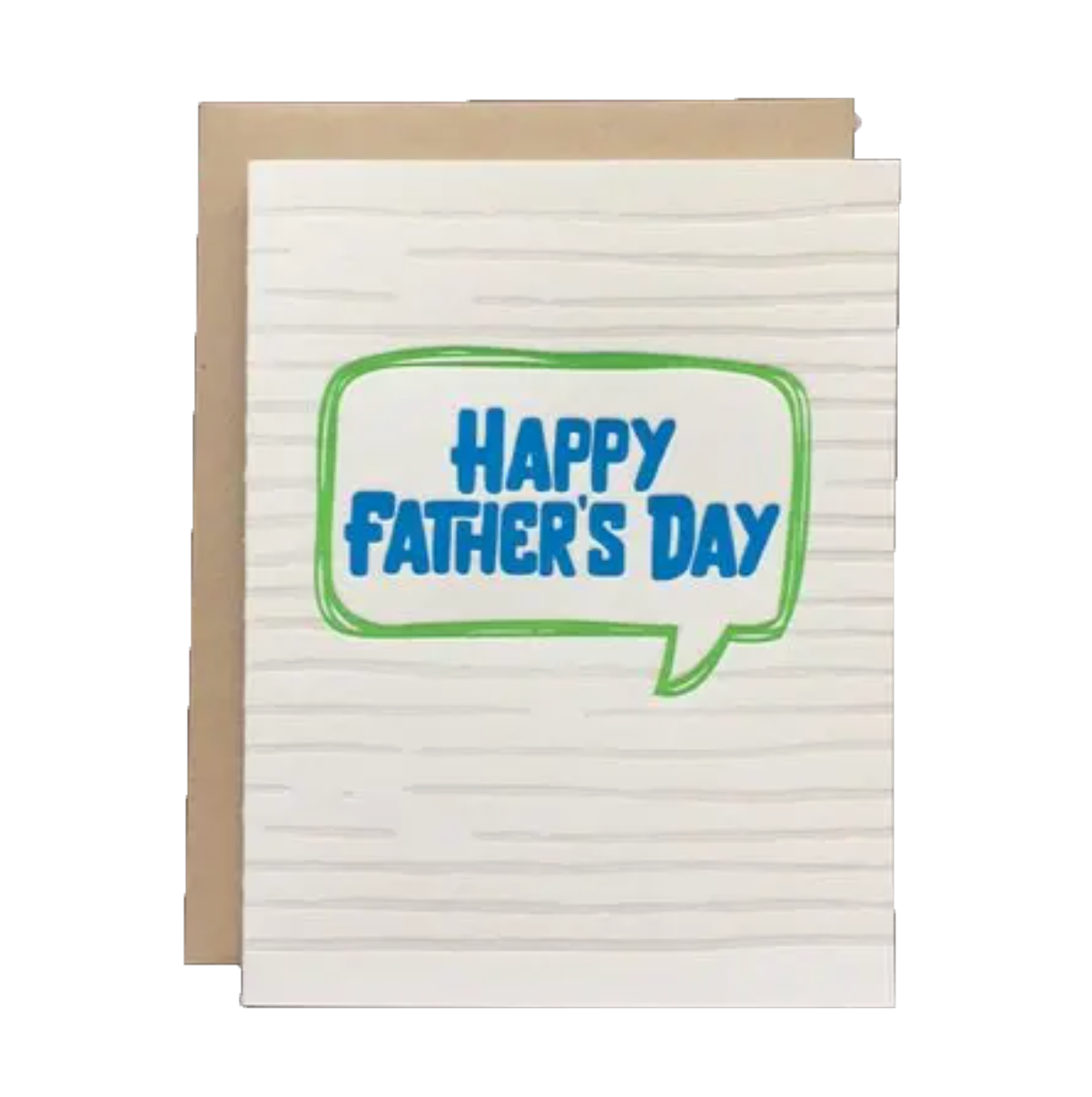 Father's Day Bubble Letterpress card