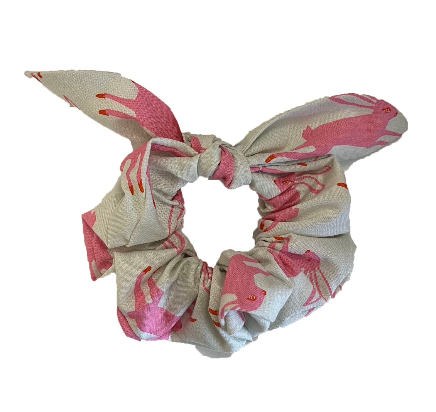 Bunny Run Pink Scrunchie