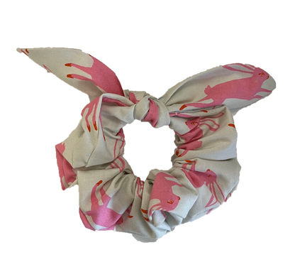 Bunny Run Pink Scrunchie