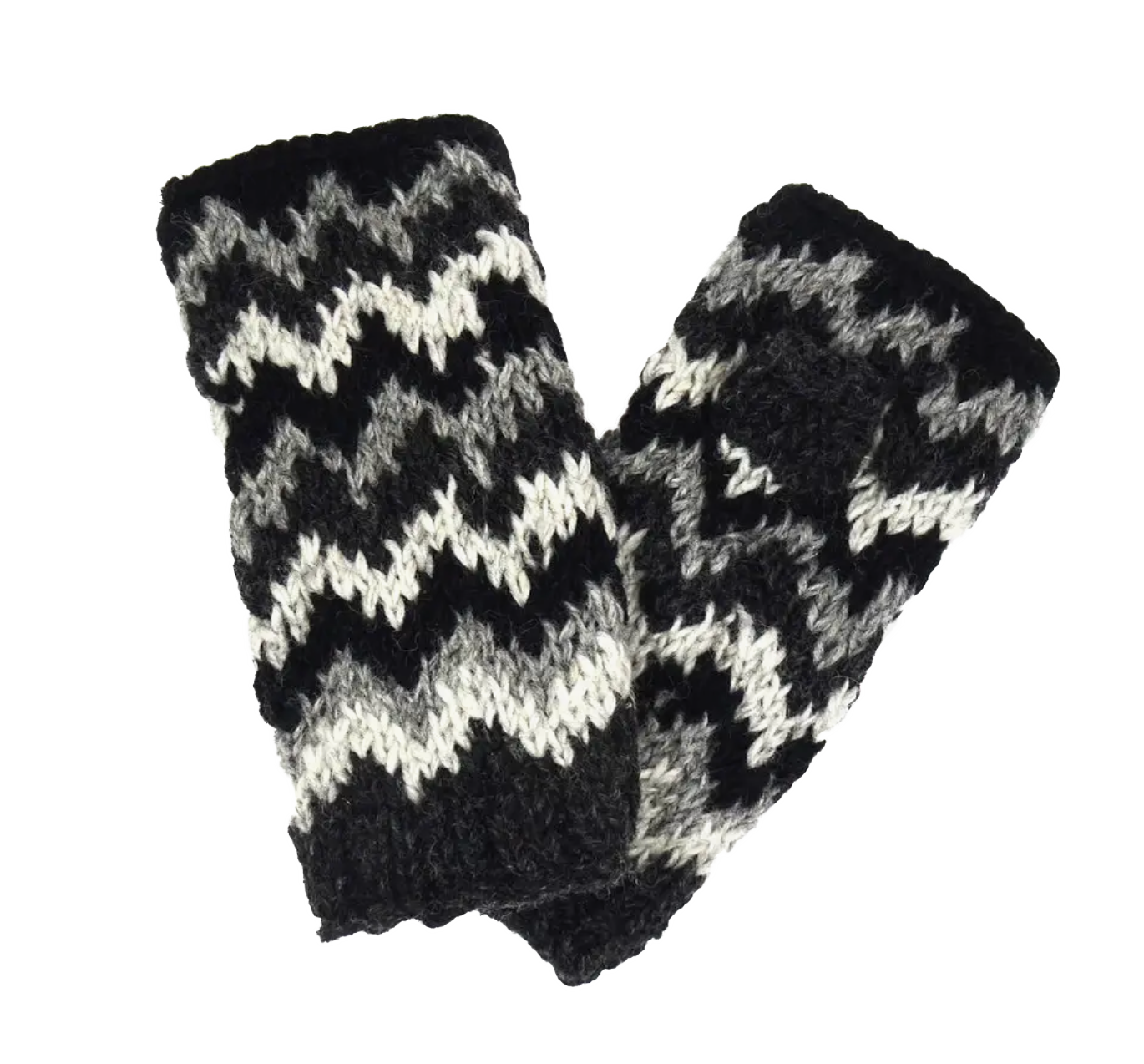 Chevron Fingerless Gloves