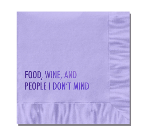 Food & Wine cocktail napkins