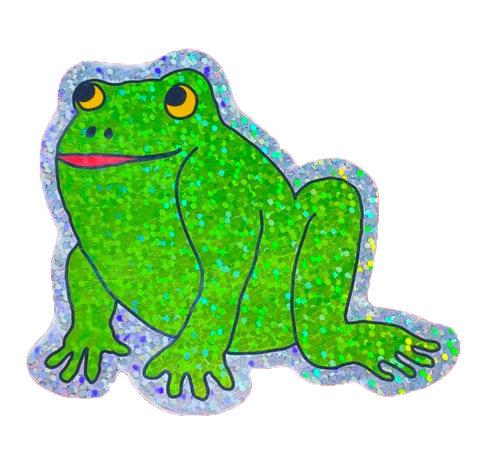 Glitter Froggy Sticker