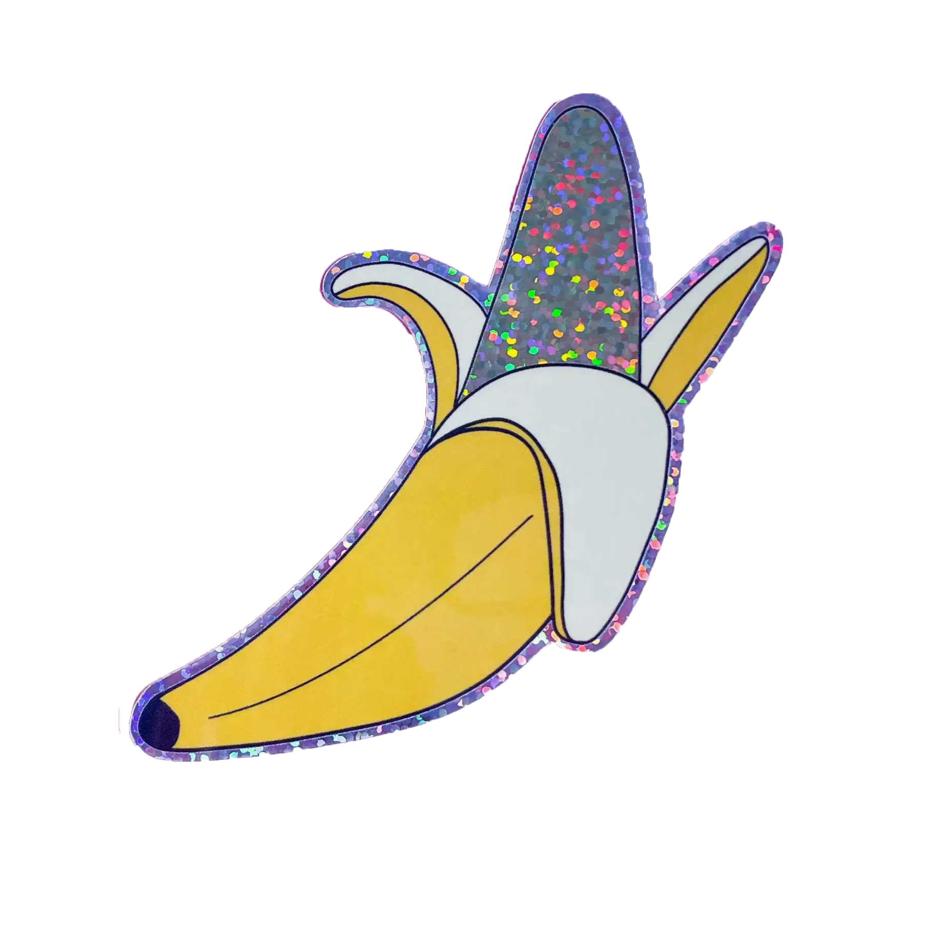 Glitter Banana Sticker