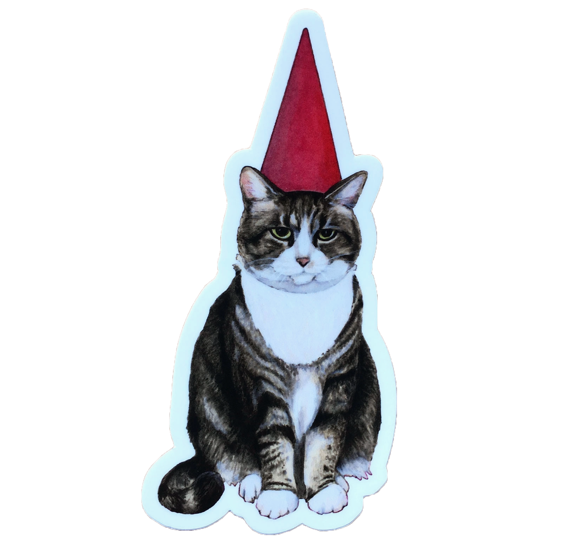 Gnome Cat Sticker