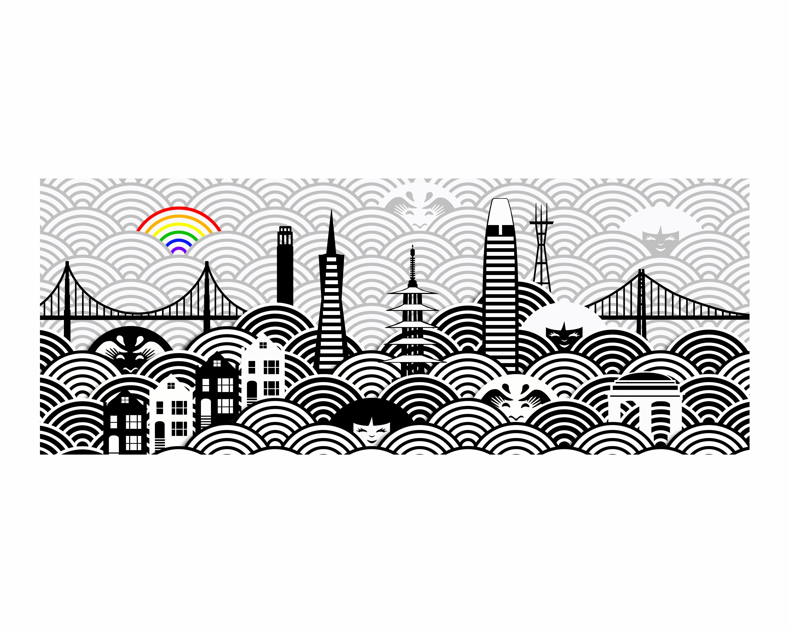 San Francisco Skyline Art Print