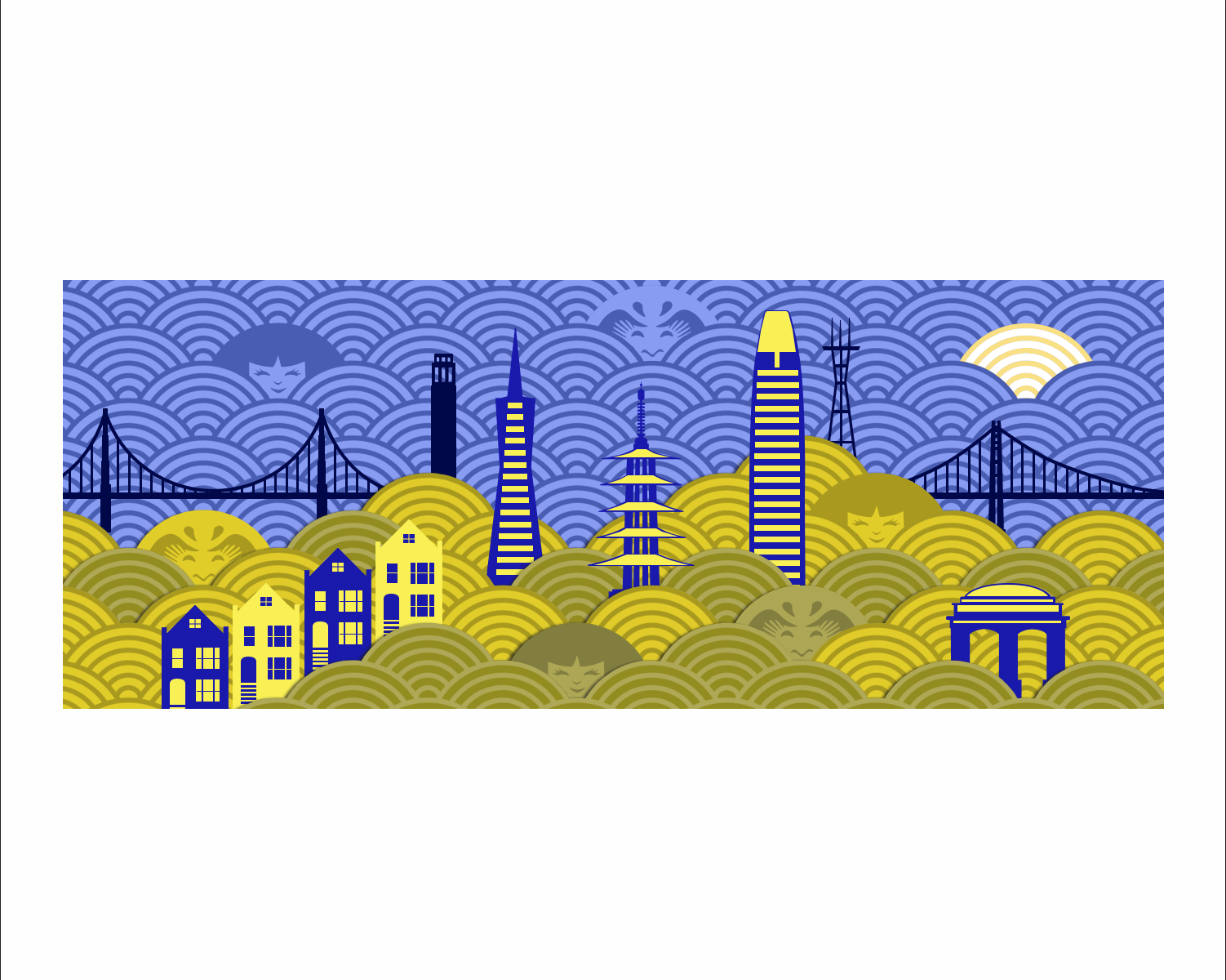 San Francisco Skyline Art Print