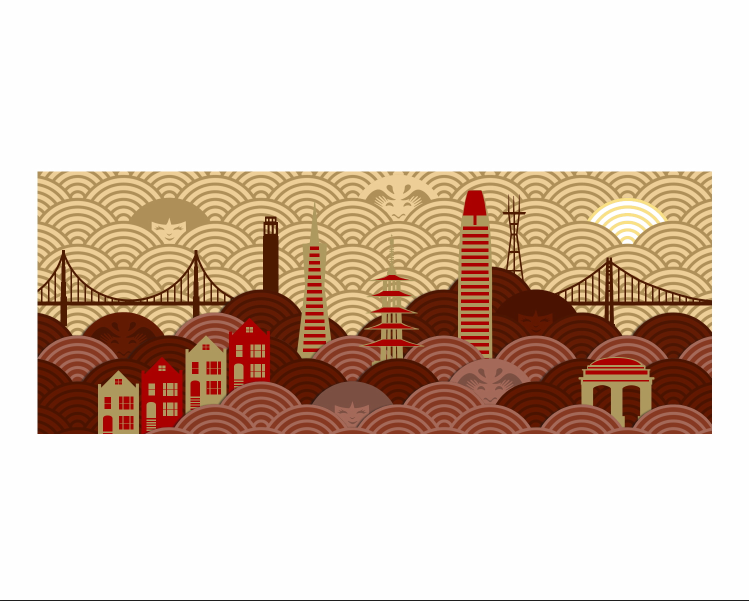 San Francisco Skyline Art Print