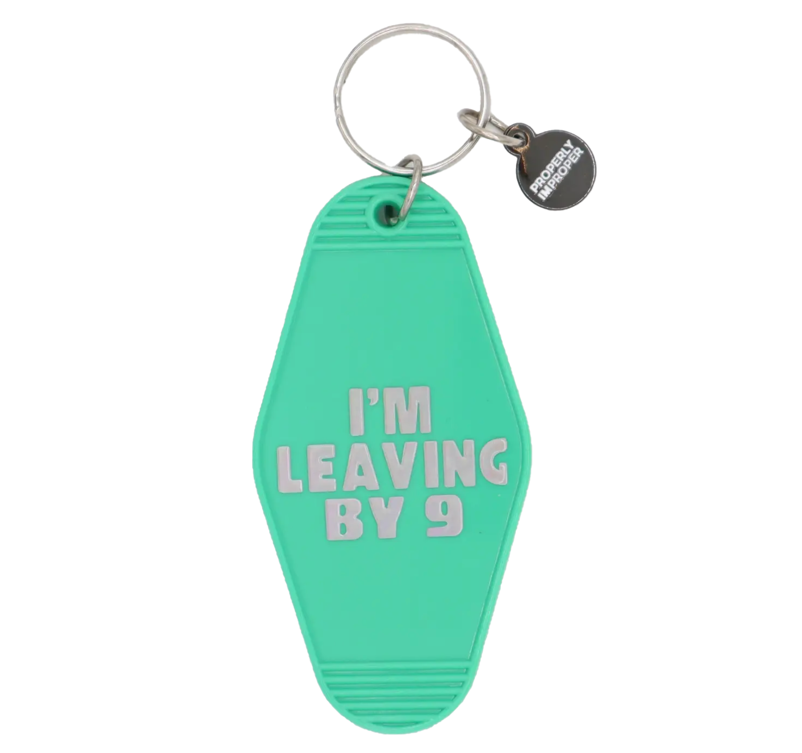 Leave by 9 key tag