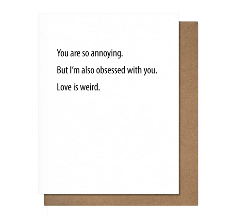 Love is Weird Greeting Card