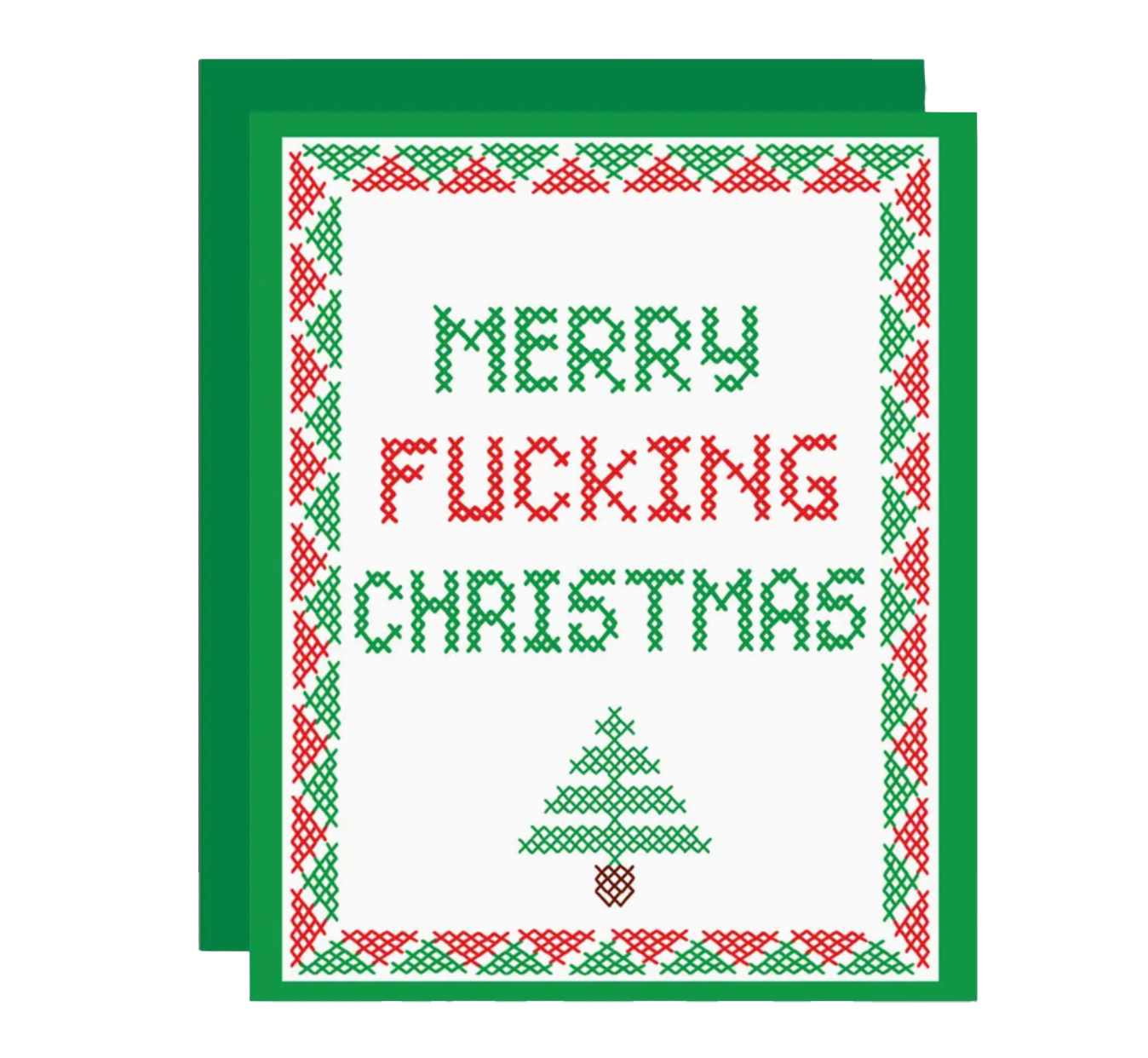 Merry F**cking Christmas Greeting Card