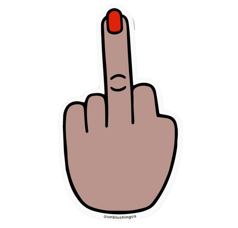 Middle Finger sticker - Dark