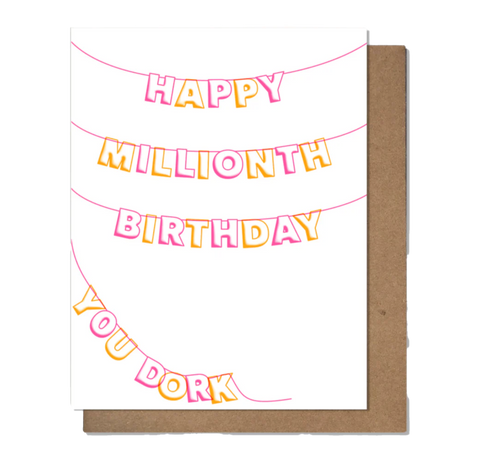 Millionth Birthday Greeting Card