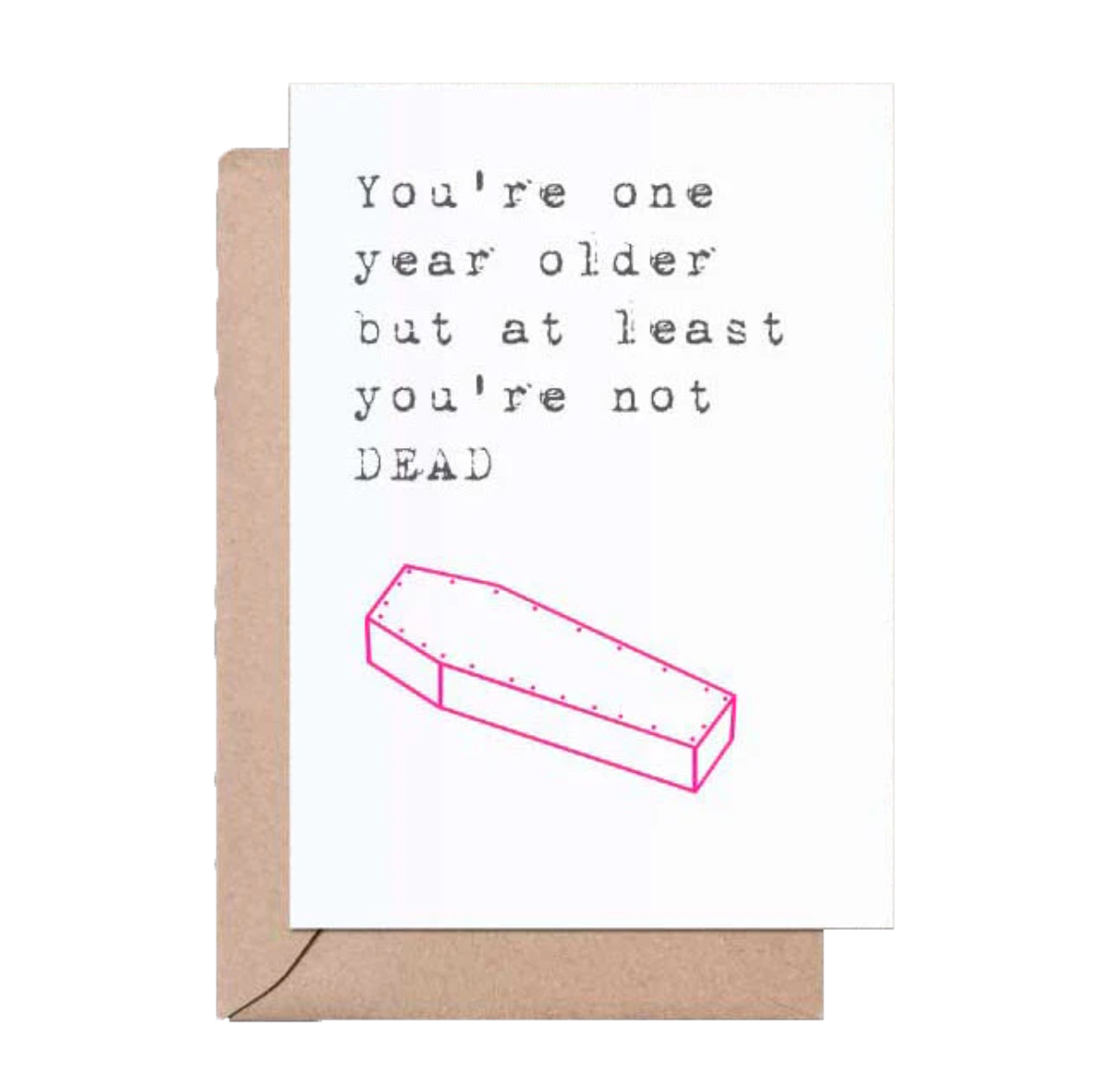 Not Dead greeting card