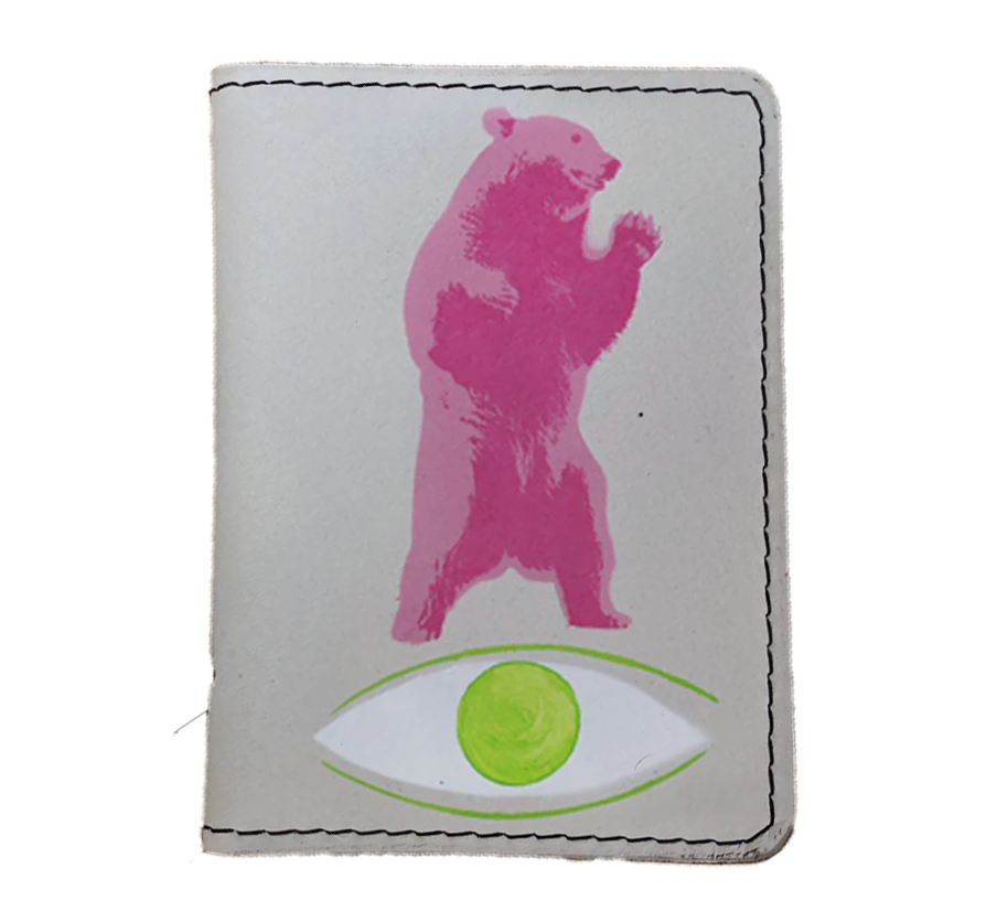 Pink Bear Card Holder