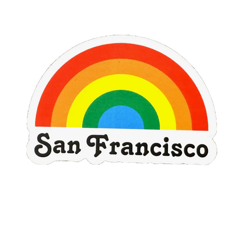Rainbow SF sticker