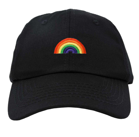 Rainbow Embroidered Baseball Hat