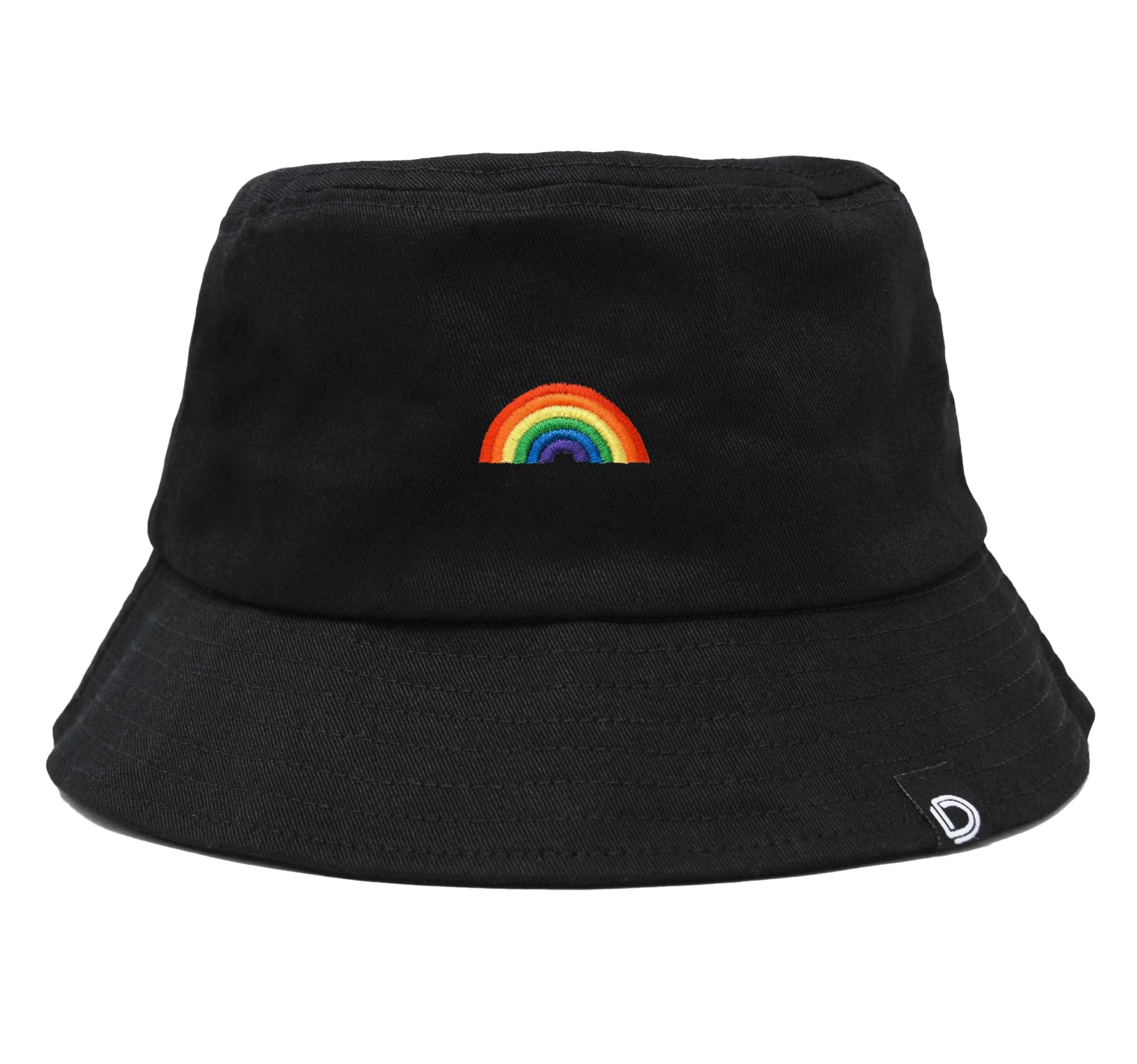 Rainbow Embroidered Bucket Hat