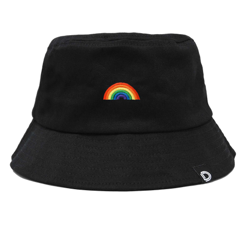 Rainbow Embroidered Bucket Hat