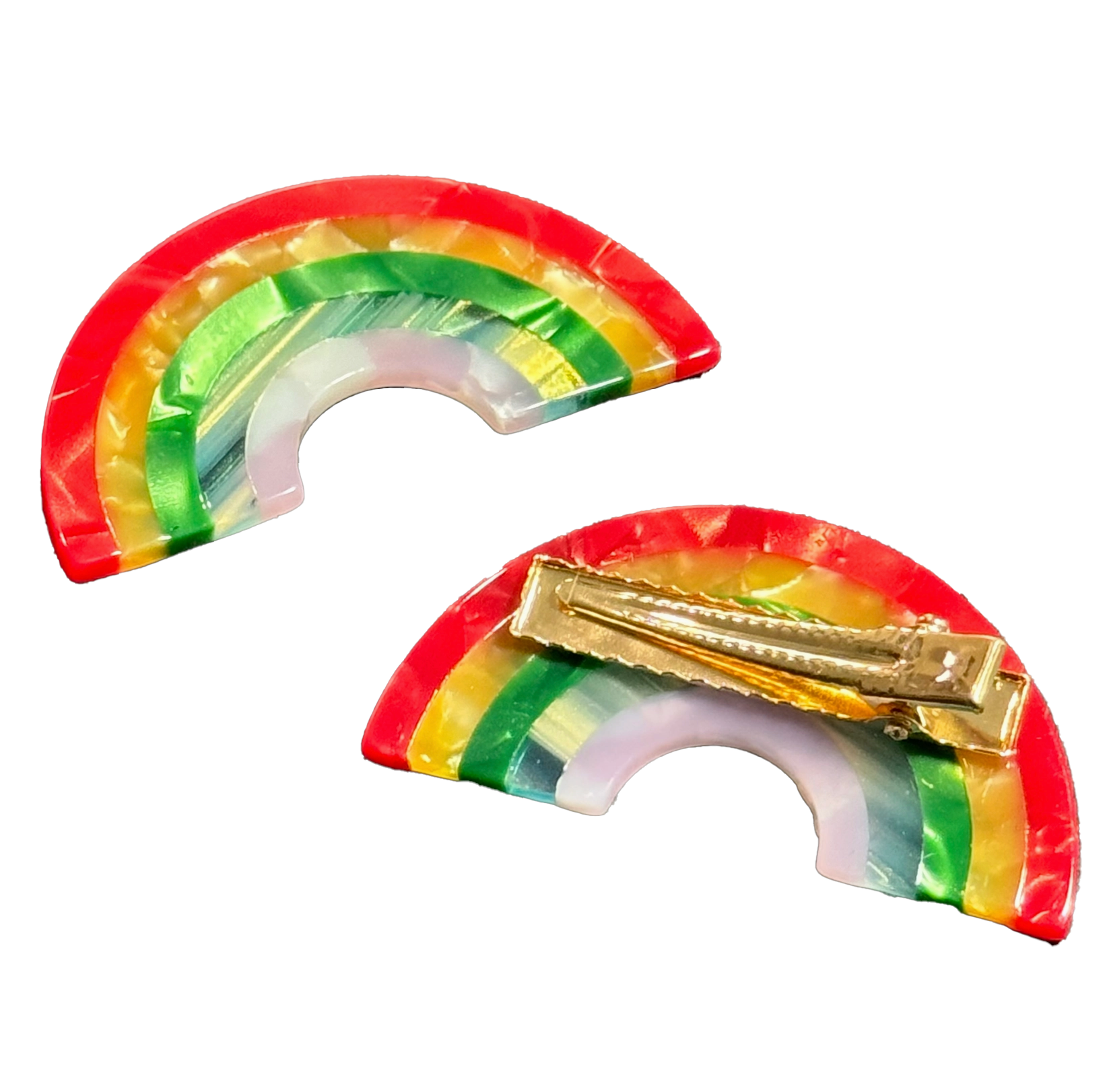 Rainbow hair clip