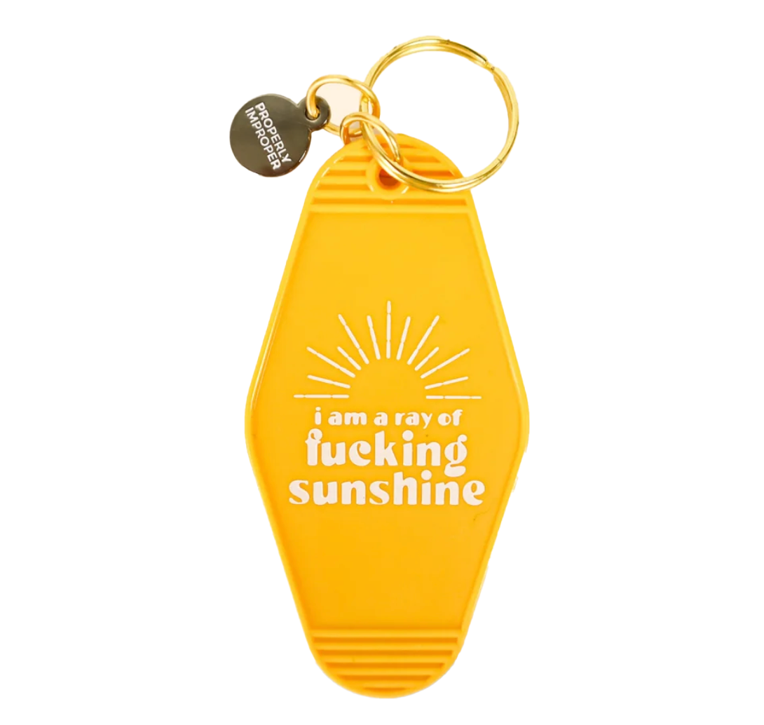 Ray of Sunshine keytag