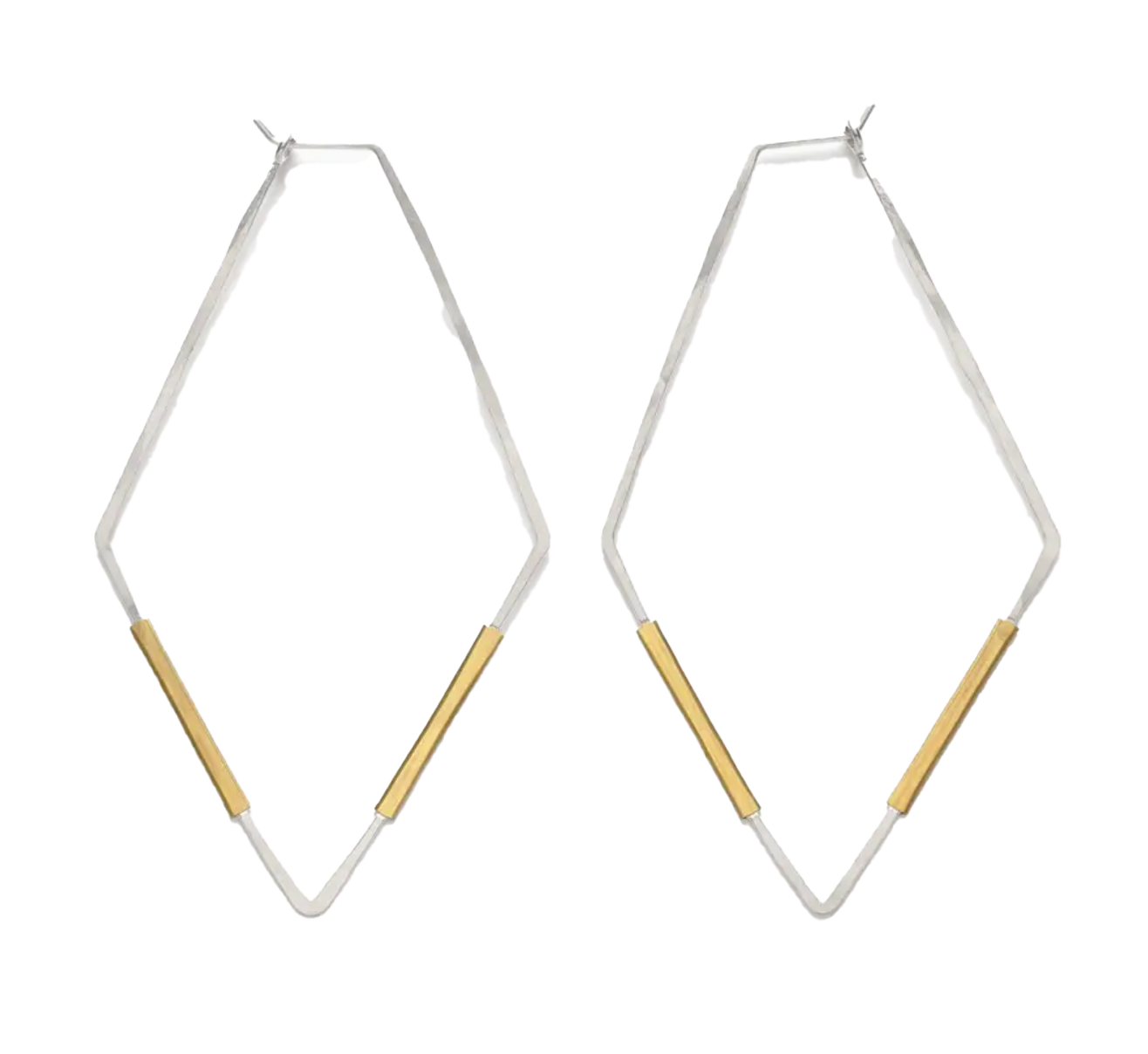 Rhombus Hoop earrings