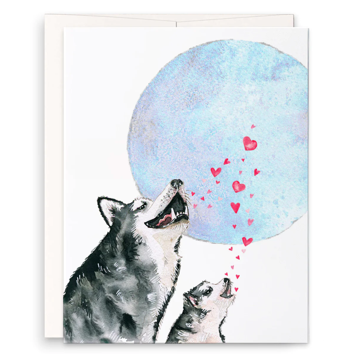 Huskies Howling card