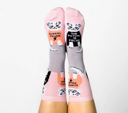 Future is Feline socks Women