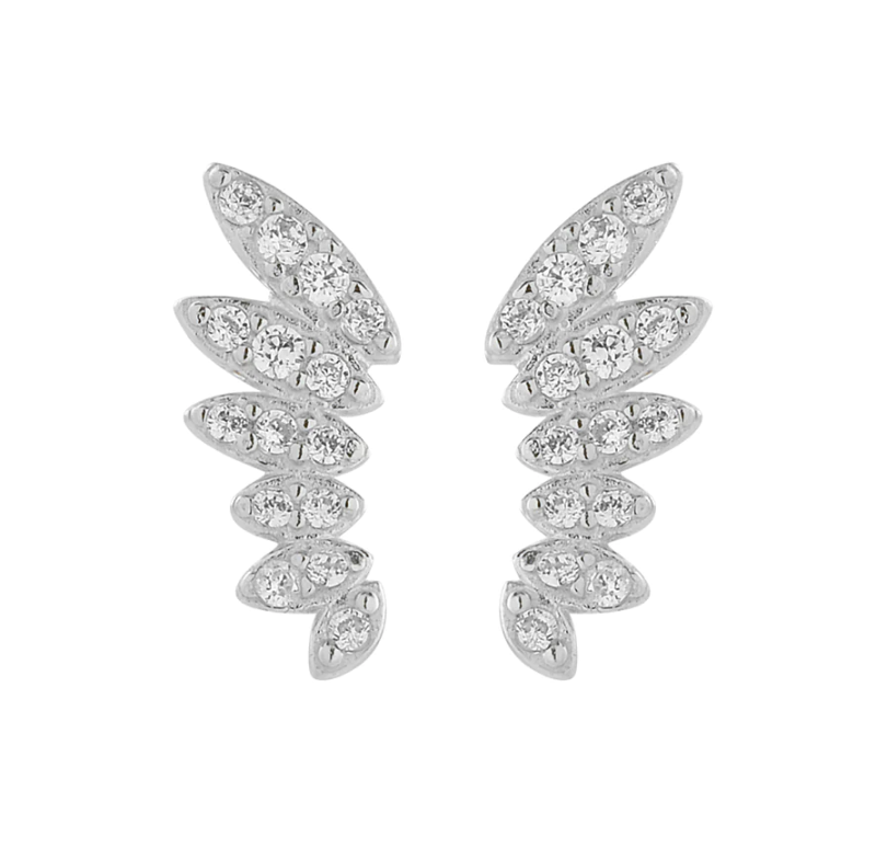 CZ Angel Wing Studs