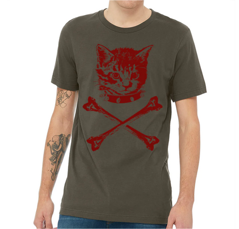 Kitten X-bones Men's T-shirt