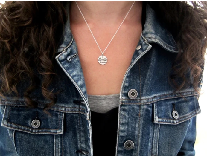 Golden Gate Bridge charm necklace