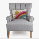 Sun and Rainbow Hook Pillow