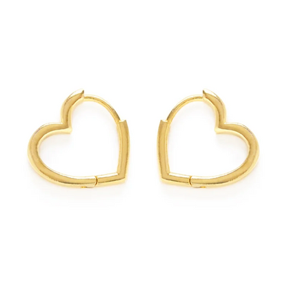 Heart Huggie earrings