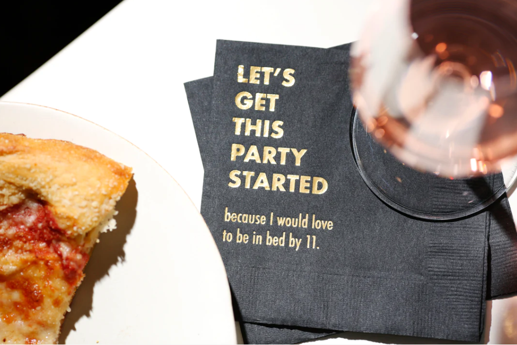 Party Started cocktail napkin