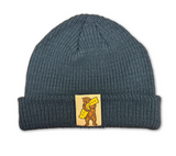 Bear Hug Fisherman's beanie - Blue