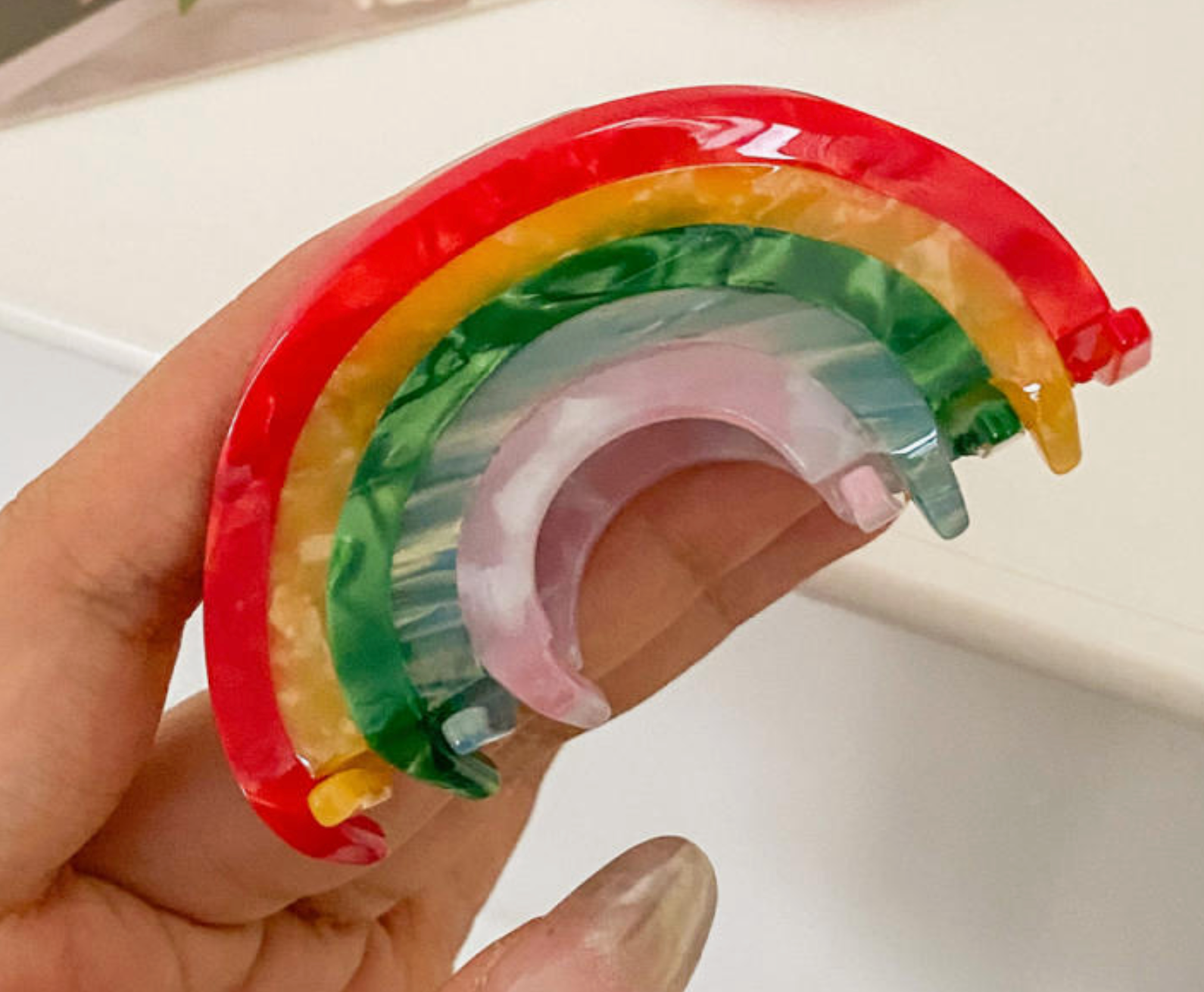 Rainbow Hair Claw