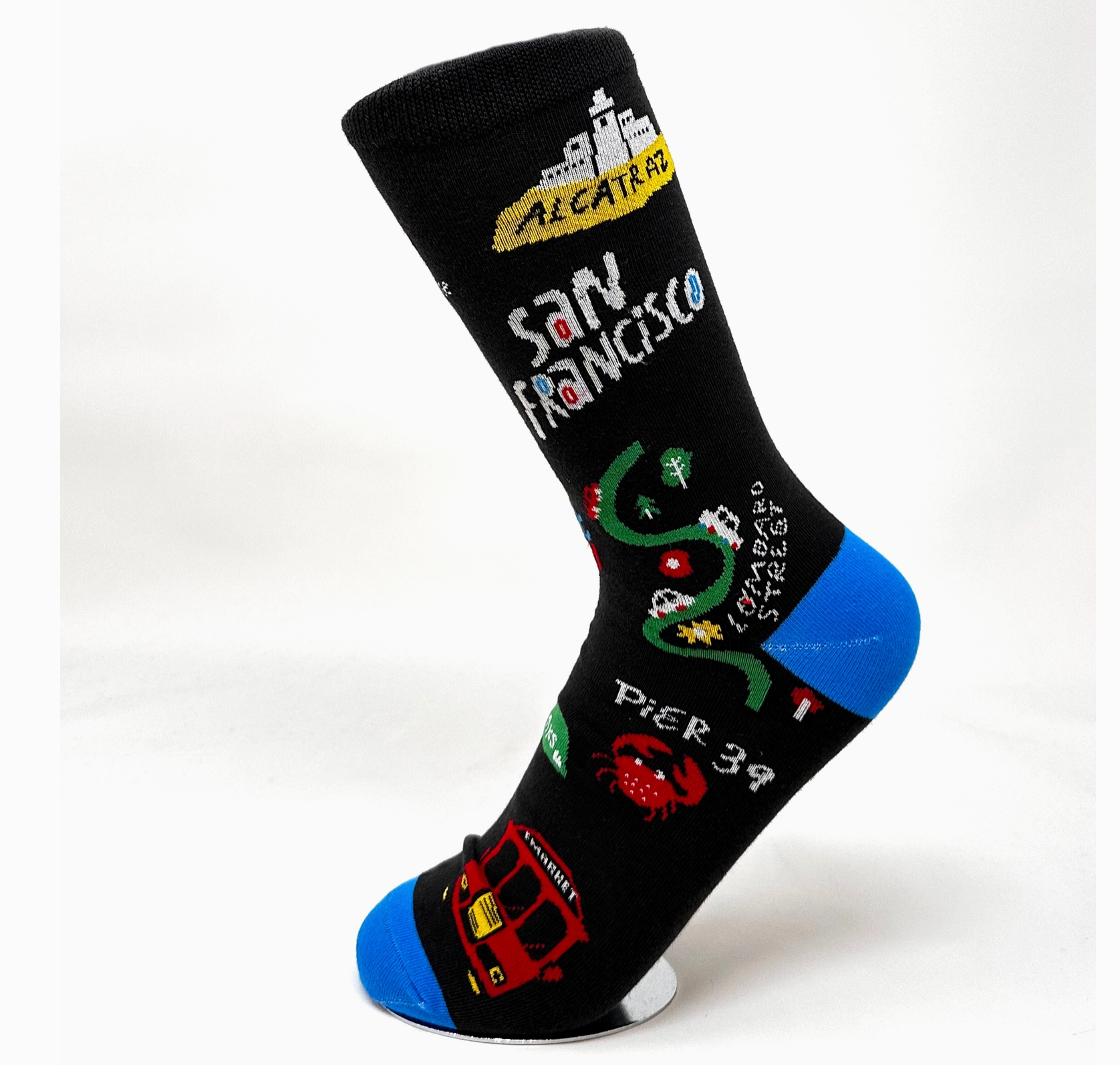 Cartoon Map Men's socks