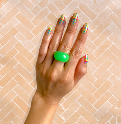 Neon Beam Nail Wraps