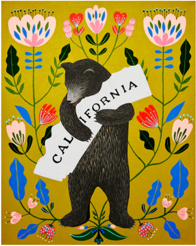 I Love You California Verde Print