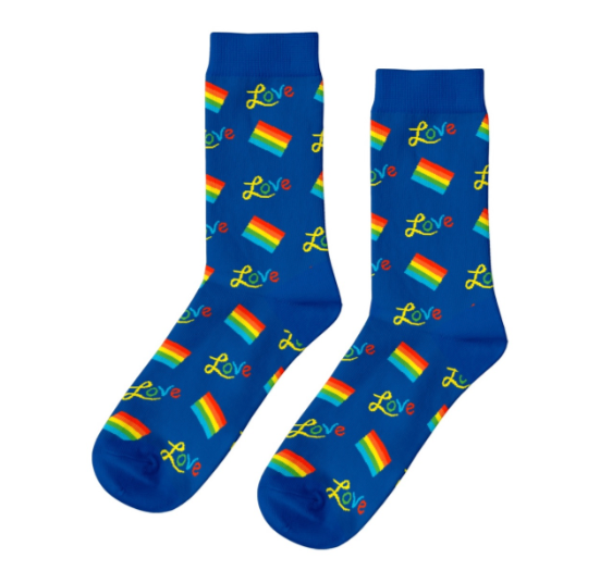 Rainbow Love socks Men