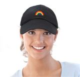 Rainbow Embroidered Baseball Hat