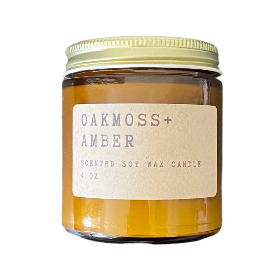 Oakmoss & Amber Soy Wax candle