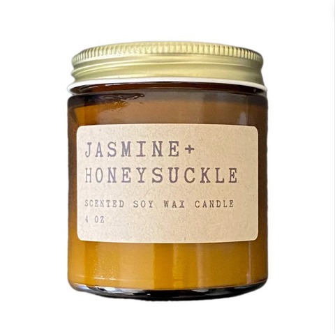 Jasmine + Honeysuckle Soy Wax candle