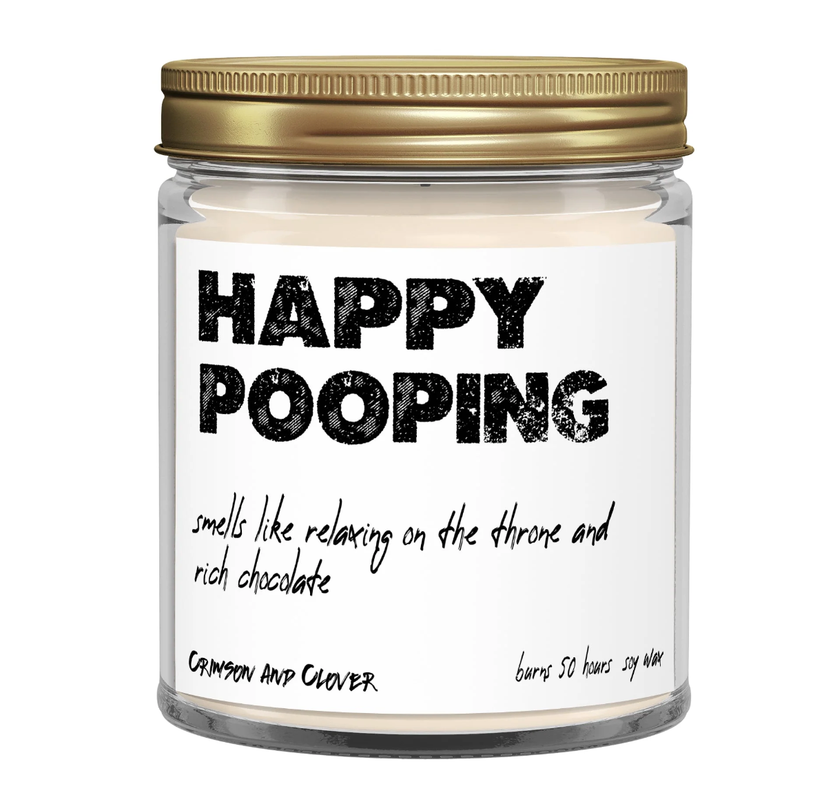 Happy Pooping candle