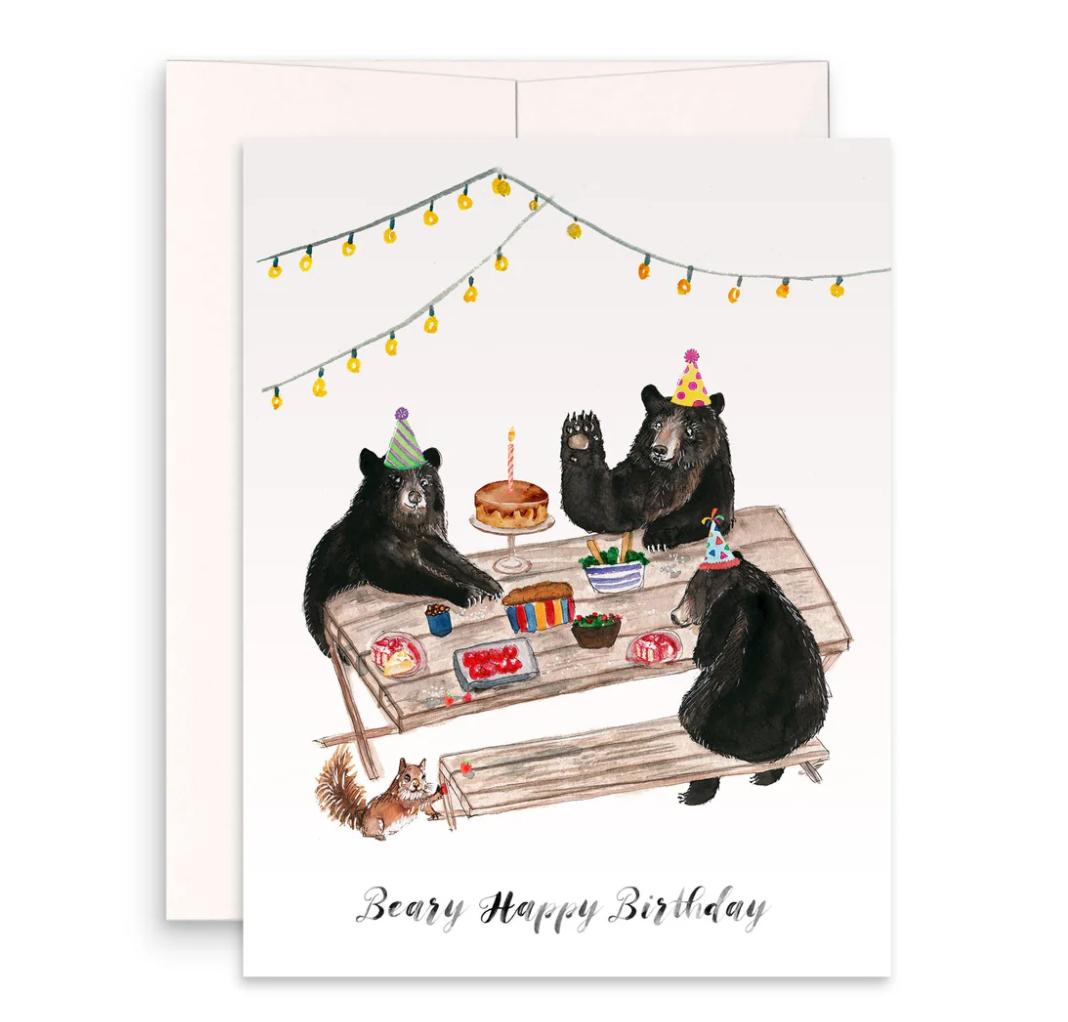 Bear Picnic greeting card