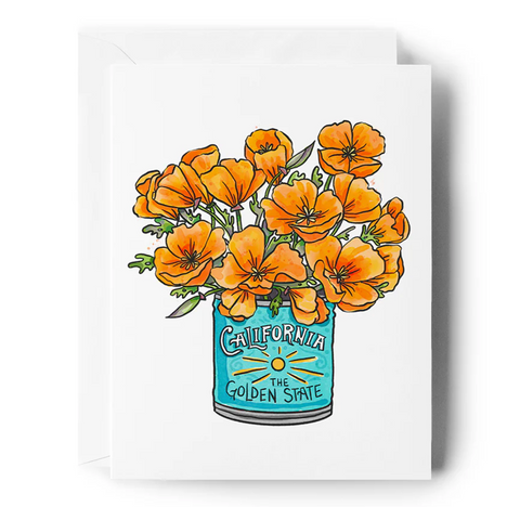 Poppy Bouquet greeting card