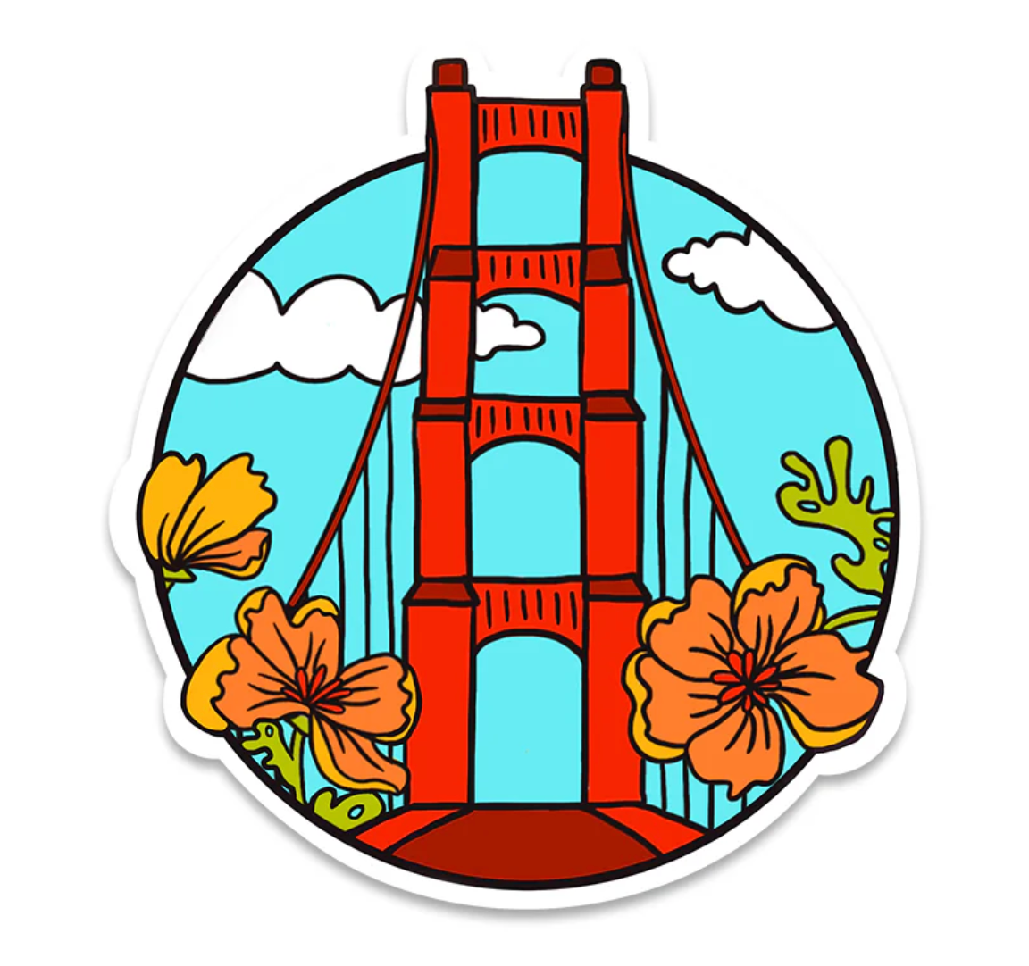 Golden Gate Bridge sticker